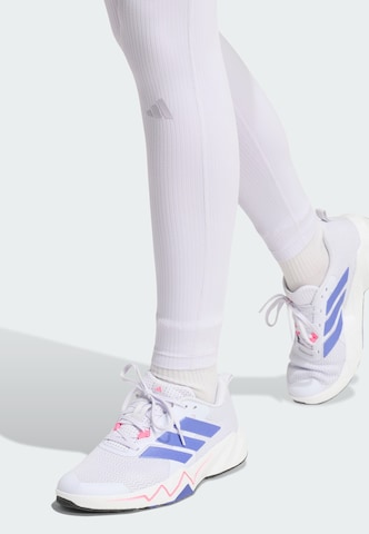 ADIDAS PERFORMANCE Skinny Workout Pants 'All Me' in Purple