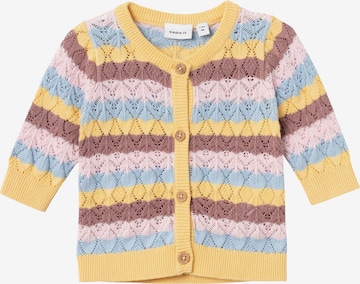 NAME IT Knit cardigan 'VERA' in Yellow: front