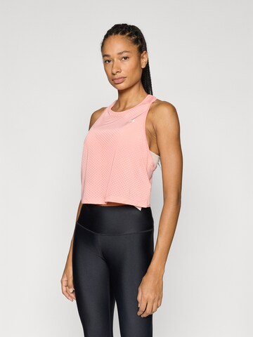 Haut de sport UNDER ARMOUR en rose : devant