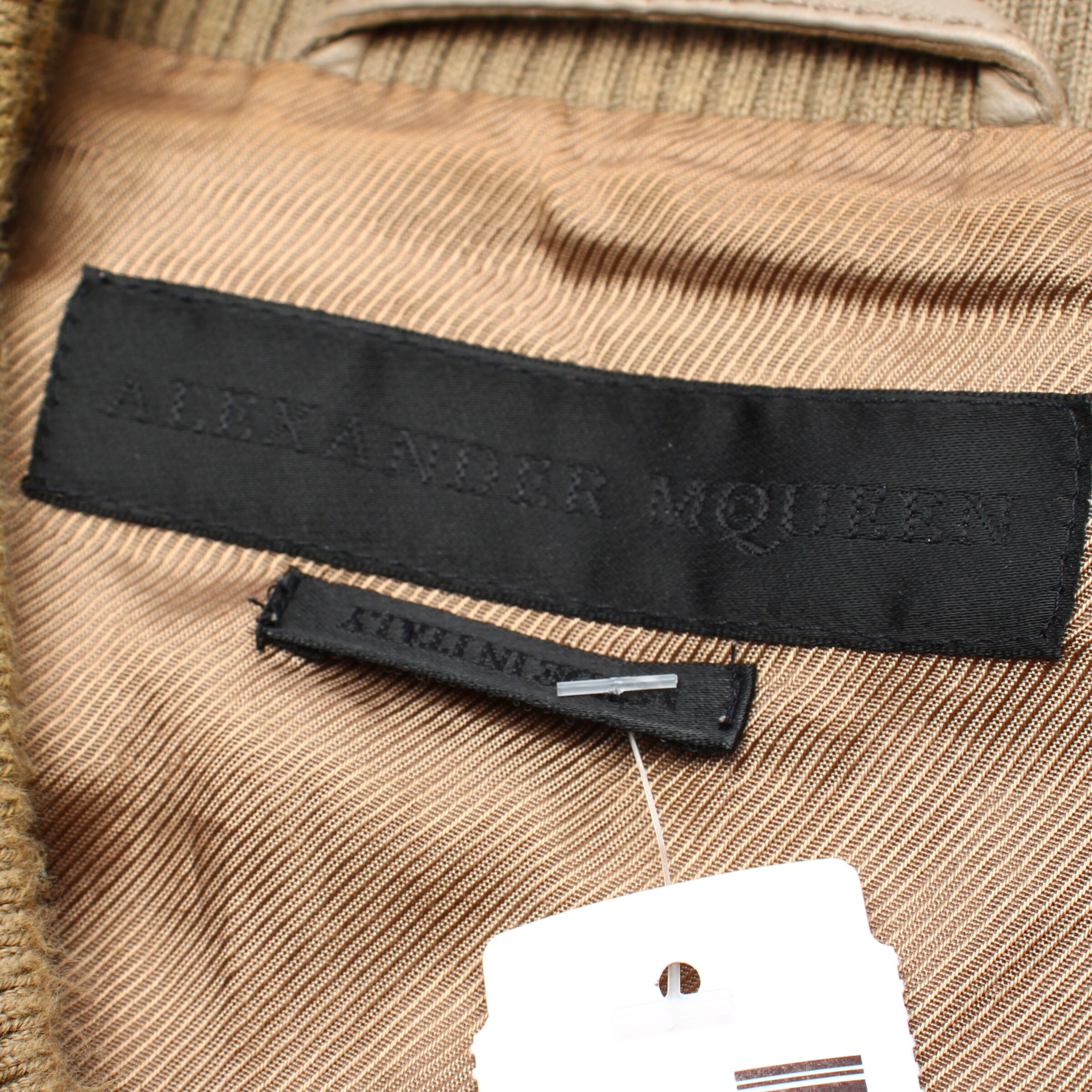 Alexander McQueen Lederjacke / Ledermantel M-L in Braun