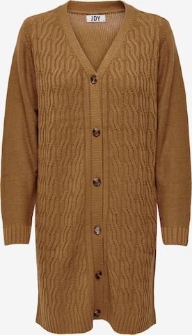 JDY Knit Cardigan 'FORO' in Brown: front