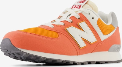 new balance Baskets '574' en orange / blanc, Vue avec produit