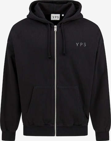 Young Poets Zip-Up Hoodie 'Danis' in Black: front