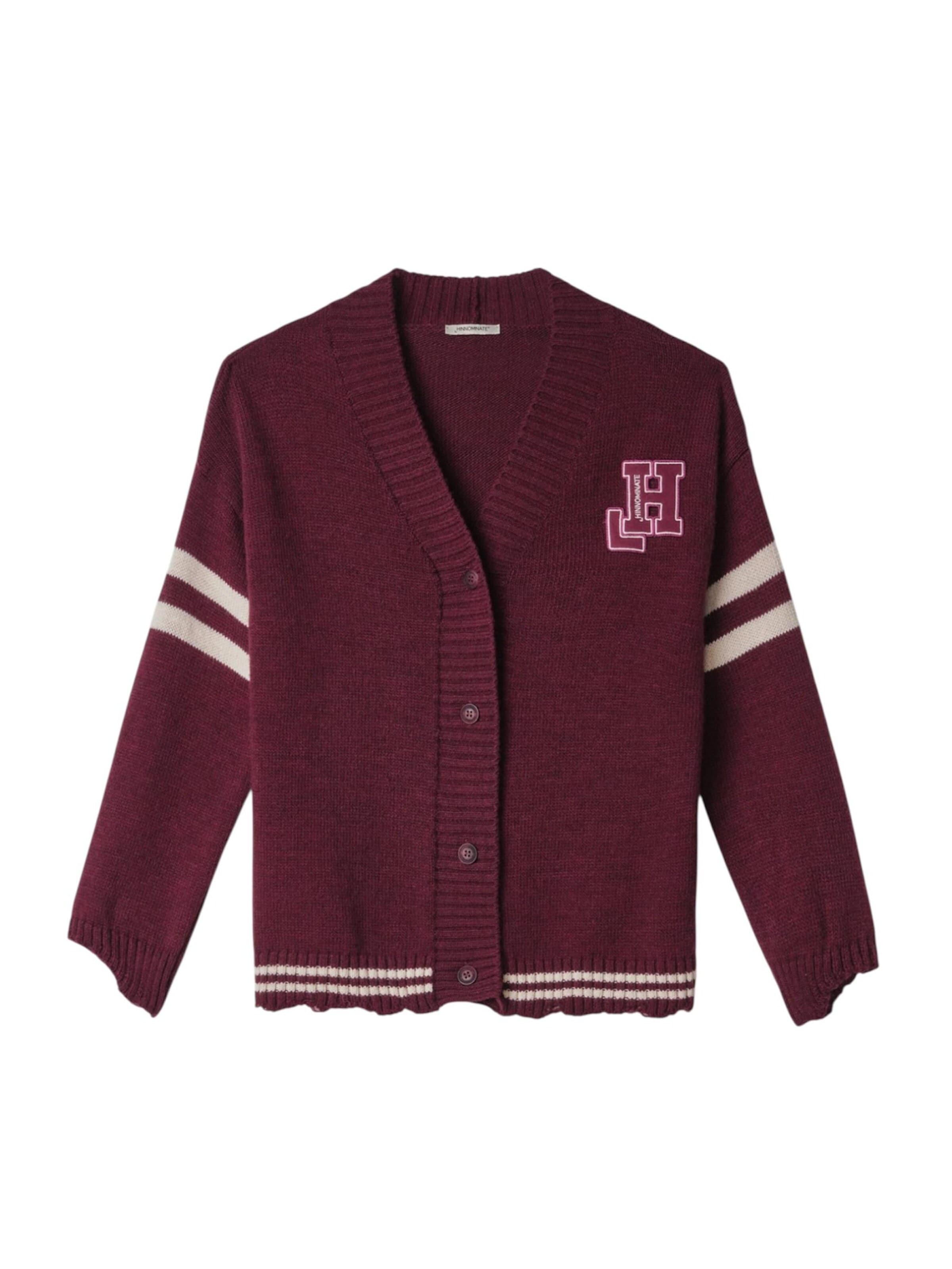 HINNOMINATE Sweatvest in Rood: voorkant