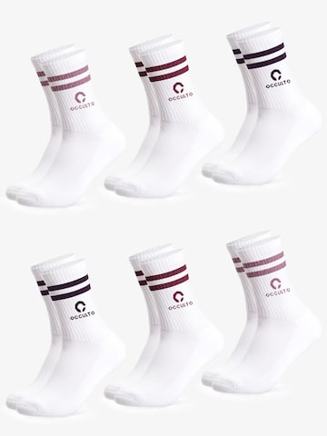Occulto Athletic Socks 'Ray' in Pink: front