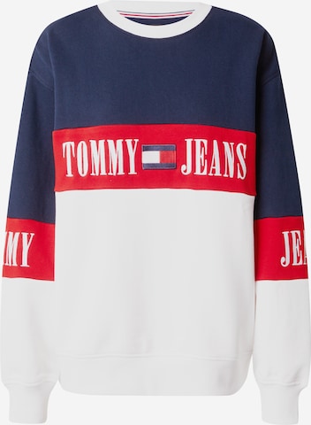 Tommy Jeans Суичър в синьо: отпред