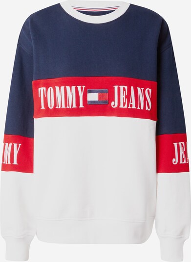 Tommy Jeans Суичър в нейви синьо / червено / бяло, Преглед на продукта