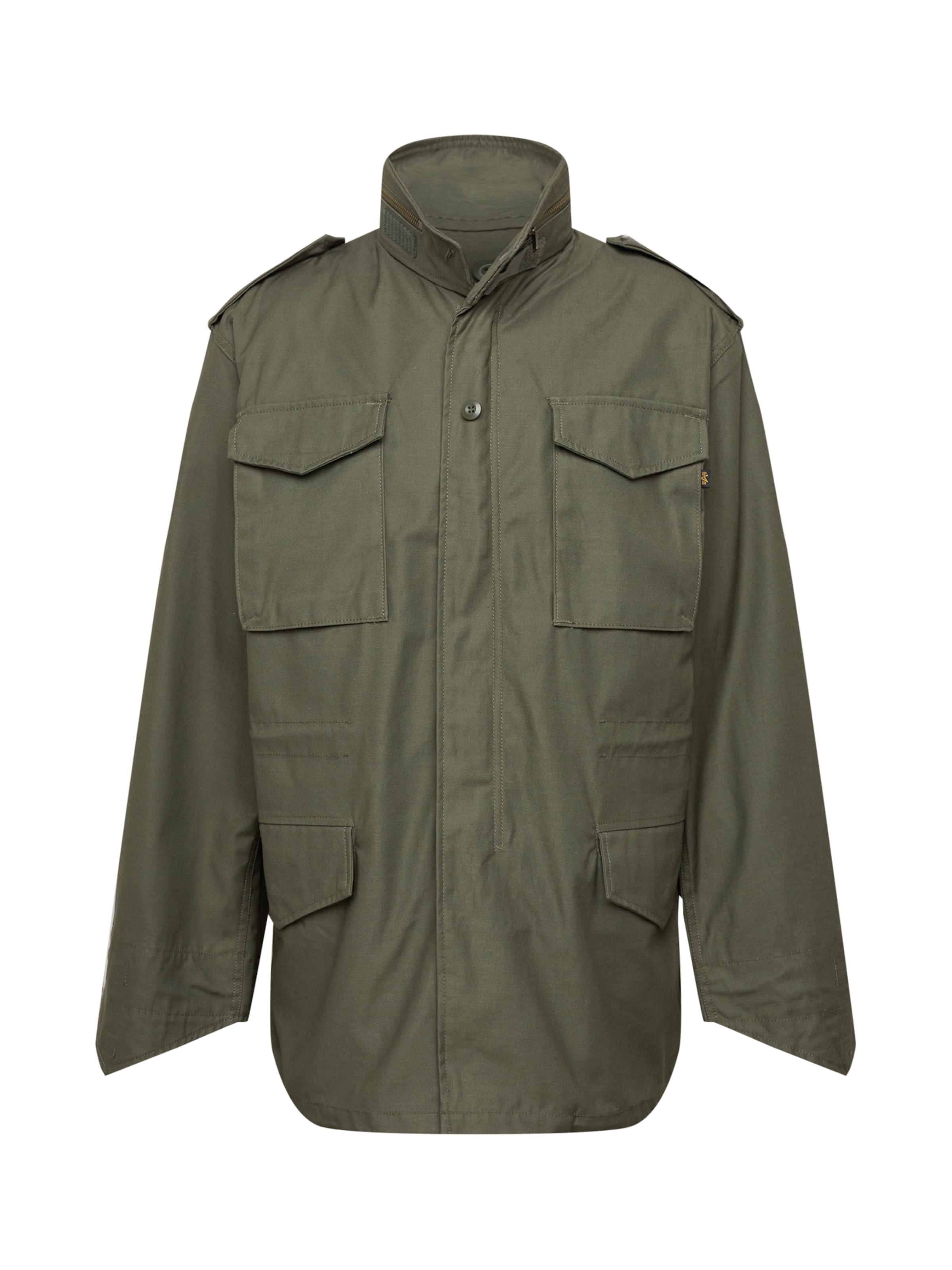 ALPHA INDUSTRIES Демисезонная куртка в Зеленый: спереди