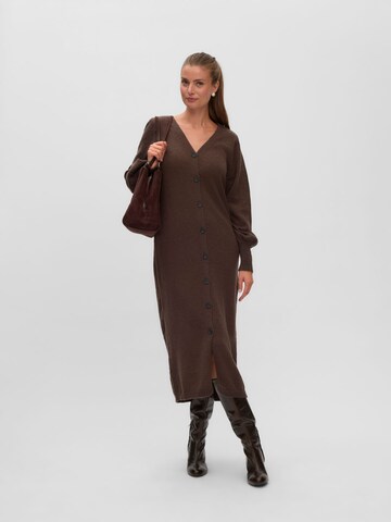 VERO MODA - Vestido de punto 'VMErica' en marrón: frente