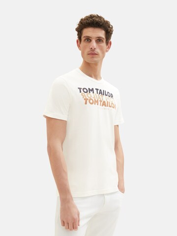 TOM TAILOR T-Shirt in Weiß: predná strana