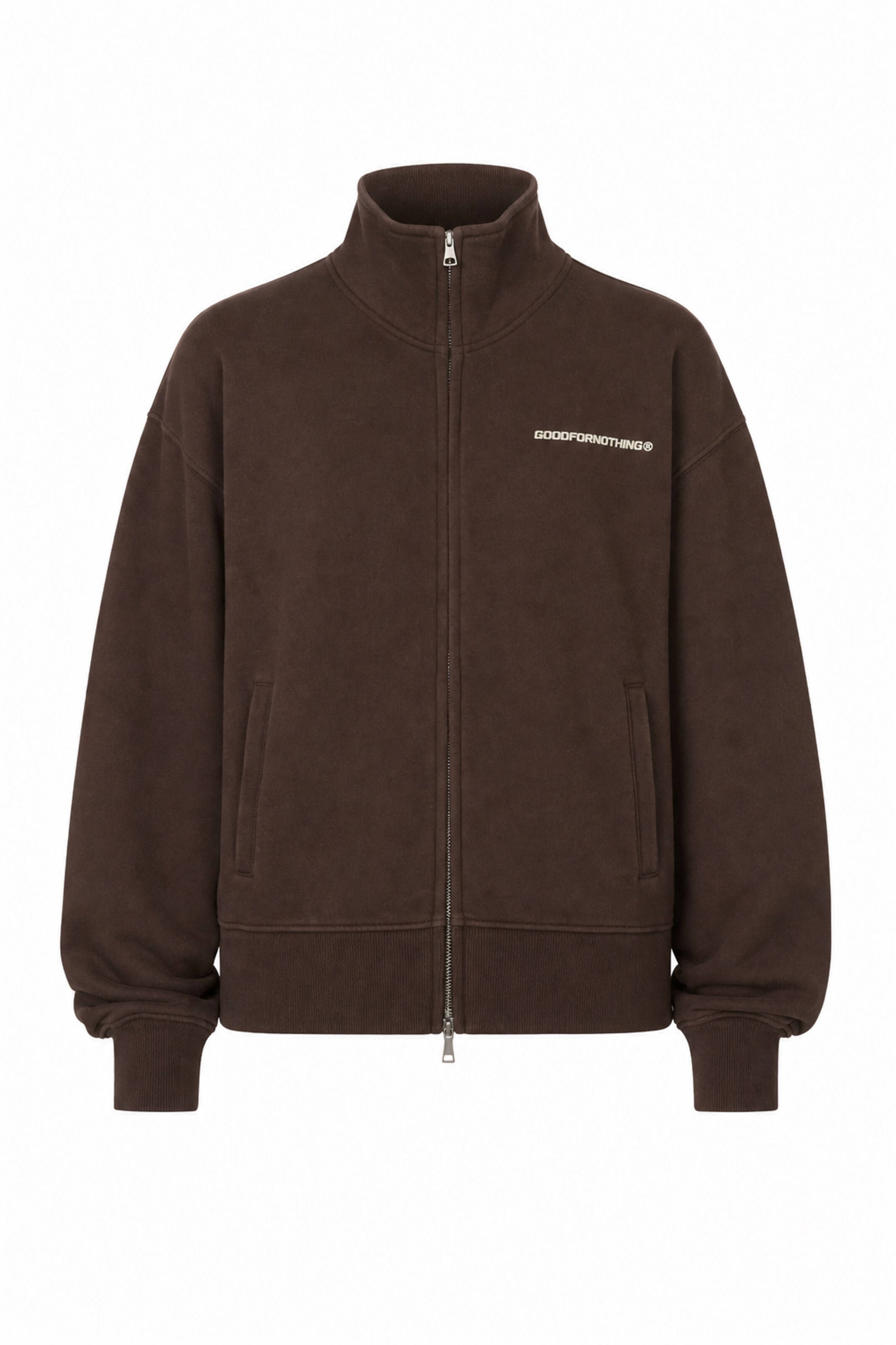 Good For Nothing Swetjacke in Braun: Vorderseite