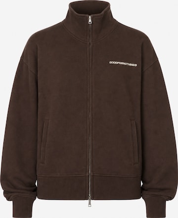 Good For Nothing Swetjacke in Braun: Vorderseite
