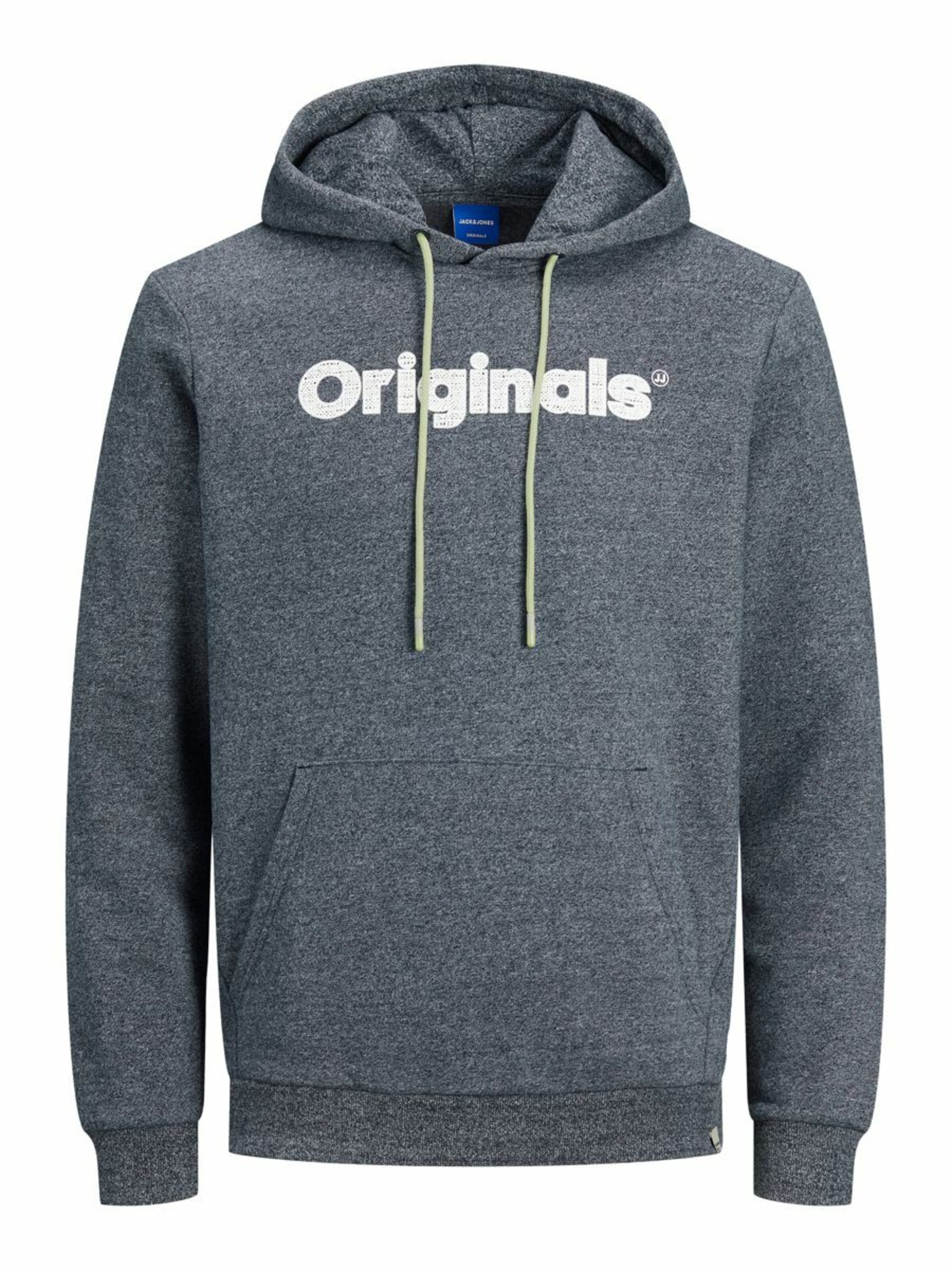 Männer Sweat JACK & JONES Hoodie in Blau, Blaumeliert - QY50715 Männer Sweat JACK & JONES Hoodie in Blau, Blaumeliert - QY50715
