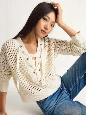 Pull-over Bianco Lucci en blanc