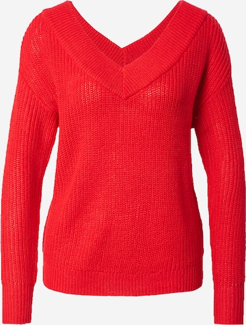 ONLY Pullover 'MELTON' in Rot: predná strana