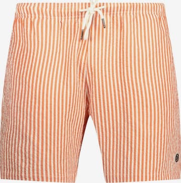 Deeluxe Board Shorts 'PEDRO' in Orange: front