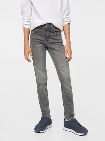 MANGO KIDS Skinny Jeans in Grey: front