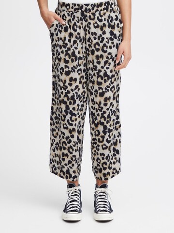 ICHI Regular Broek 'MARRAKECH' in Beige: voorkant