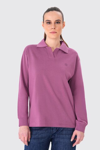 UNIQVIBE Shirt in Lila: Vorderseite