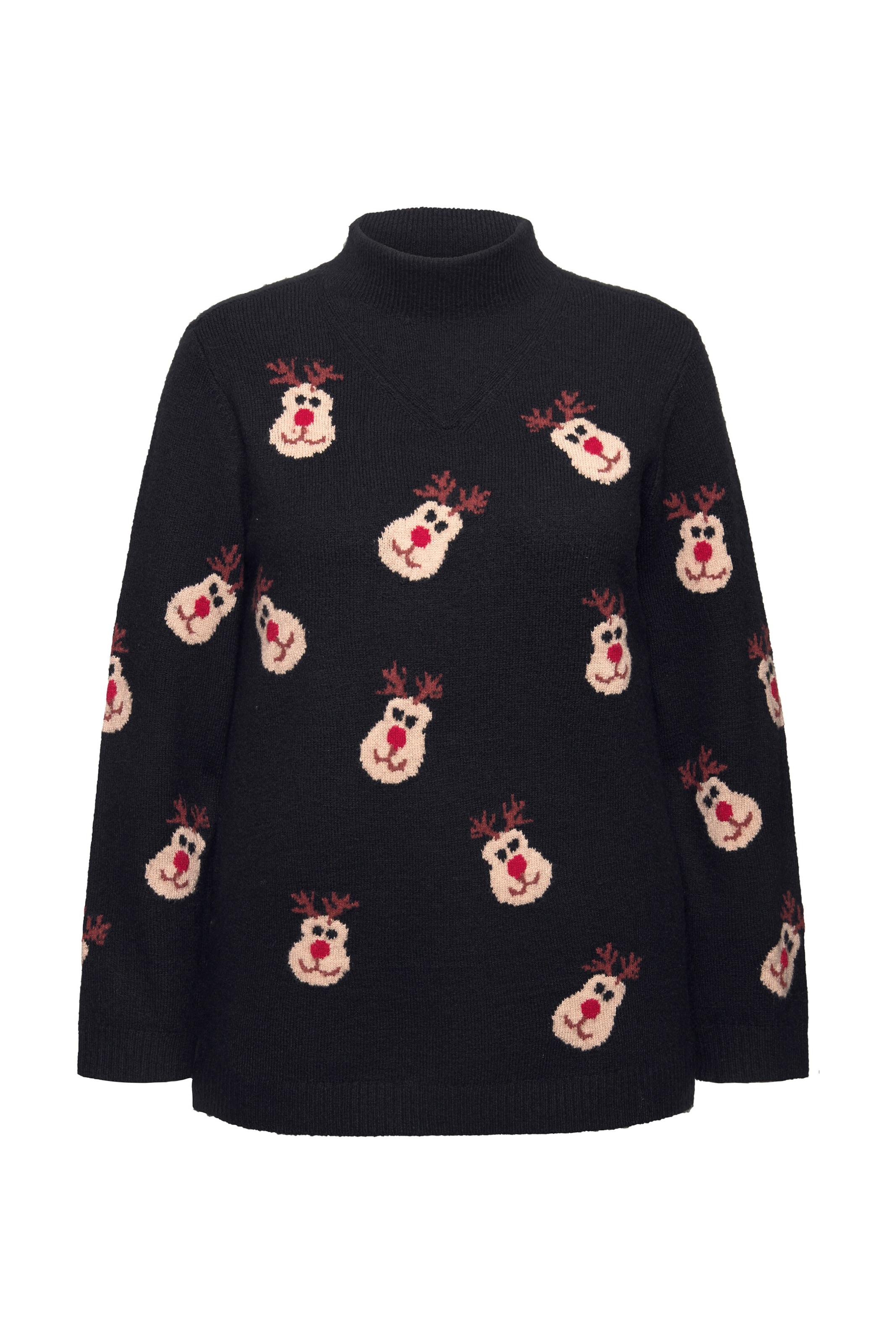 Ulla Popken Pullover in Schwarz: Vorderseite