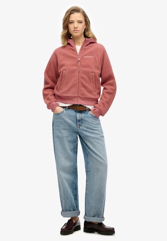 Superdry Fleecejacke in Pink