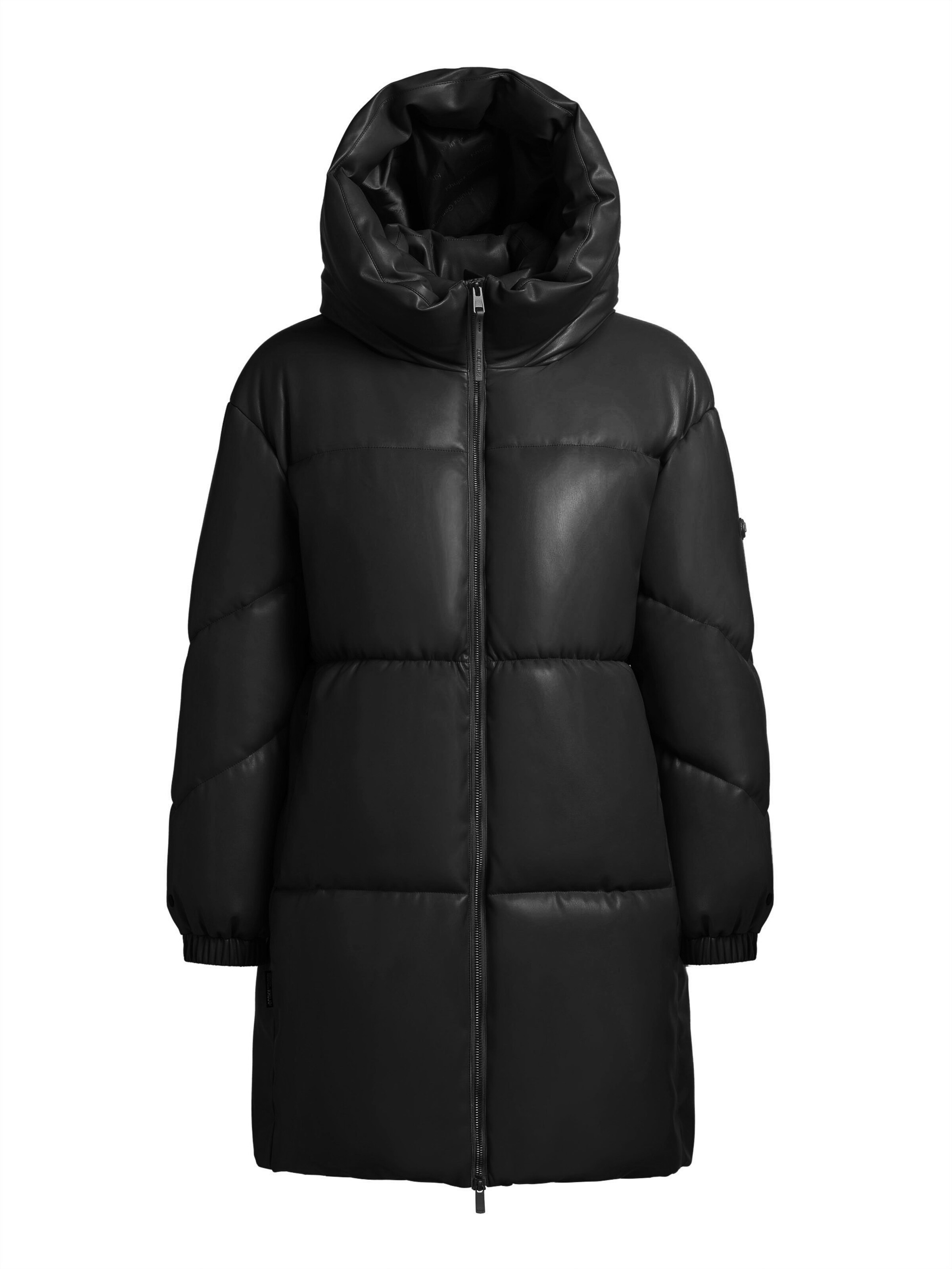 khujo Wintermantel 'Lorsa' in Zwart: voorkant