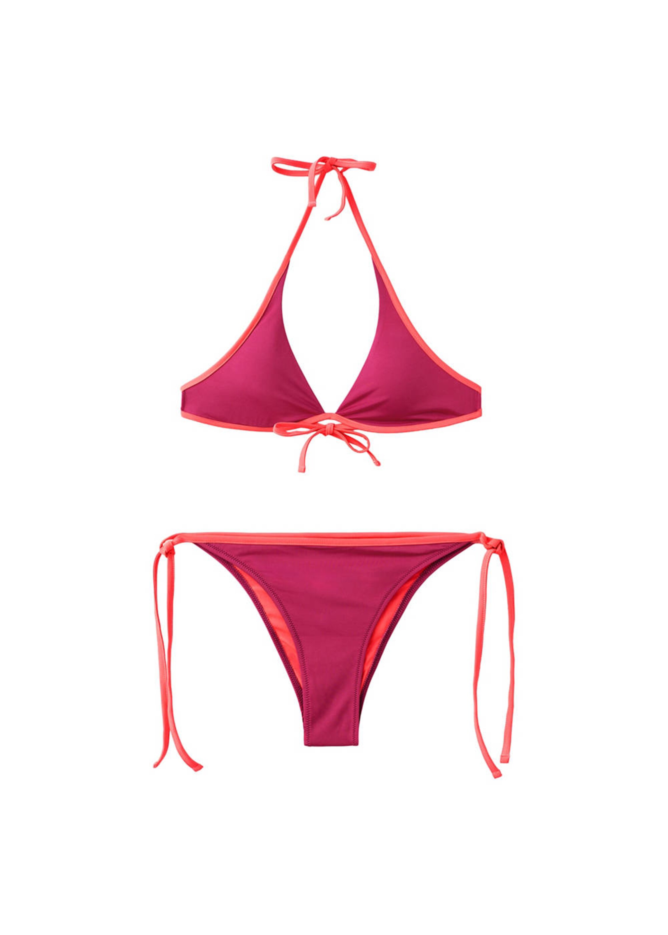 MANGO TEEN Triangle Bikini 'Carla' in Pink: front
