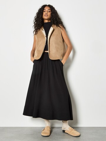 Jupe 'Midaxi' Apricot en noir