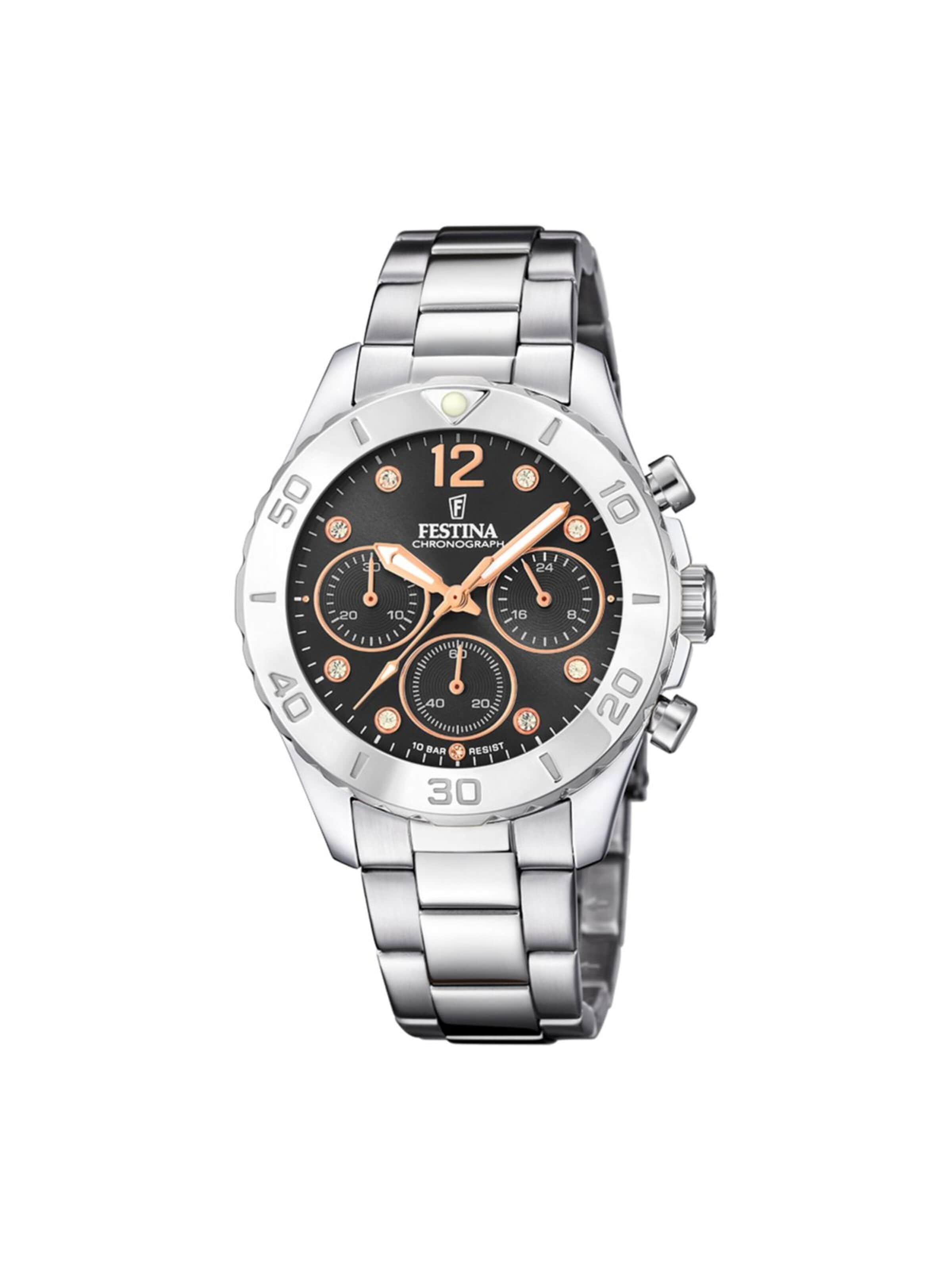 FESTINA Analog watch in Black: front