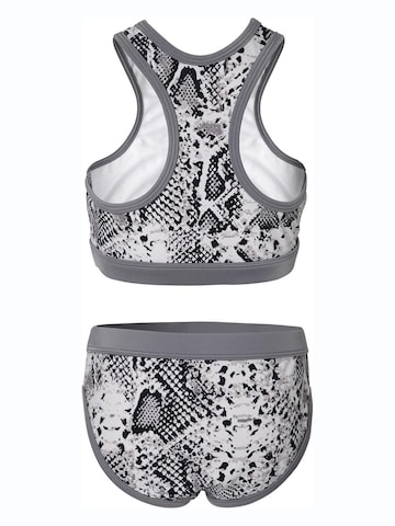 La V High neck Bikini 'Basic' in Grijs