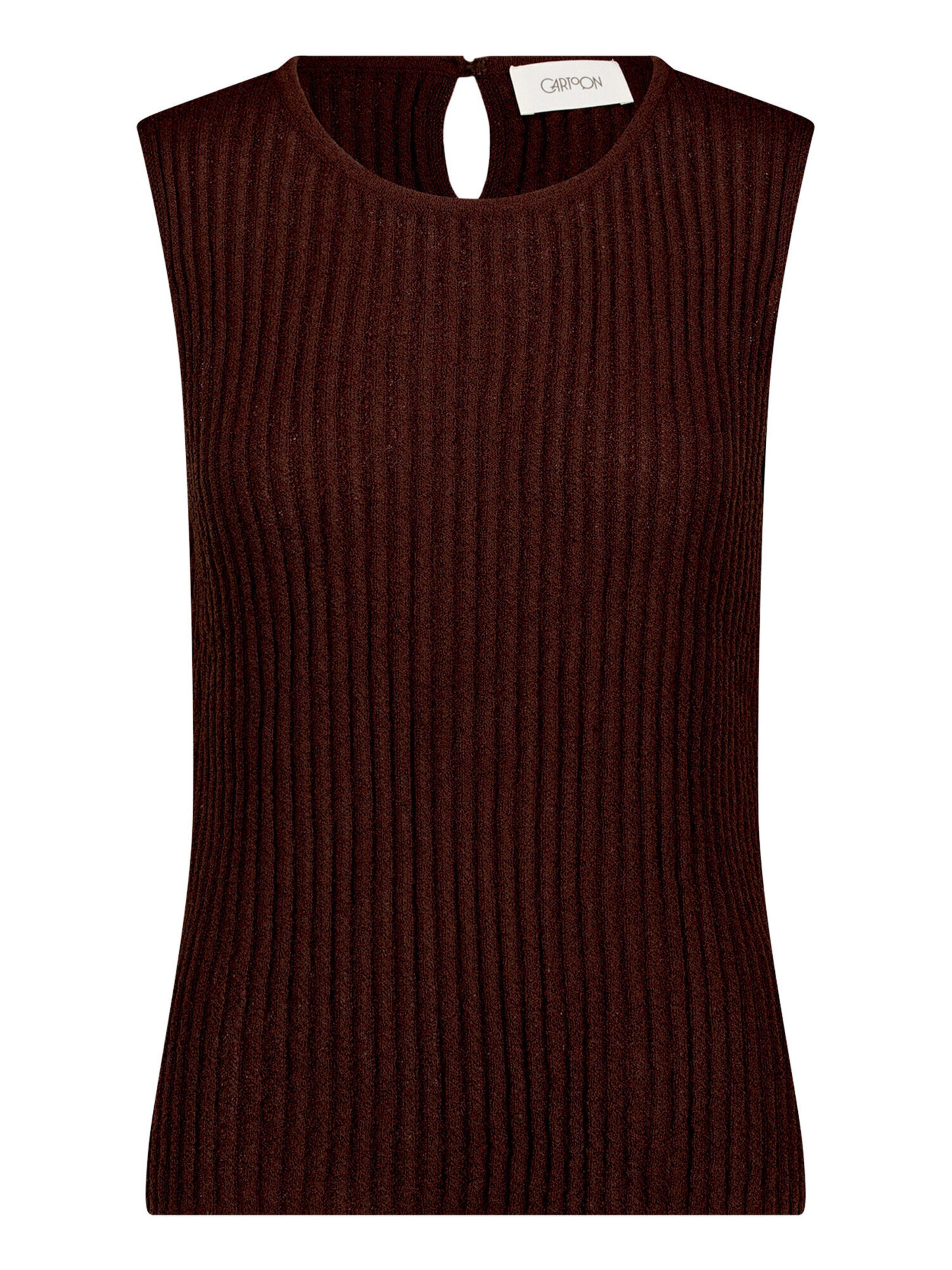 Cartoon Sweatshirt in Bruin: voorkant