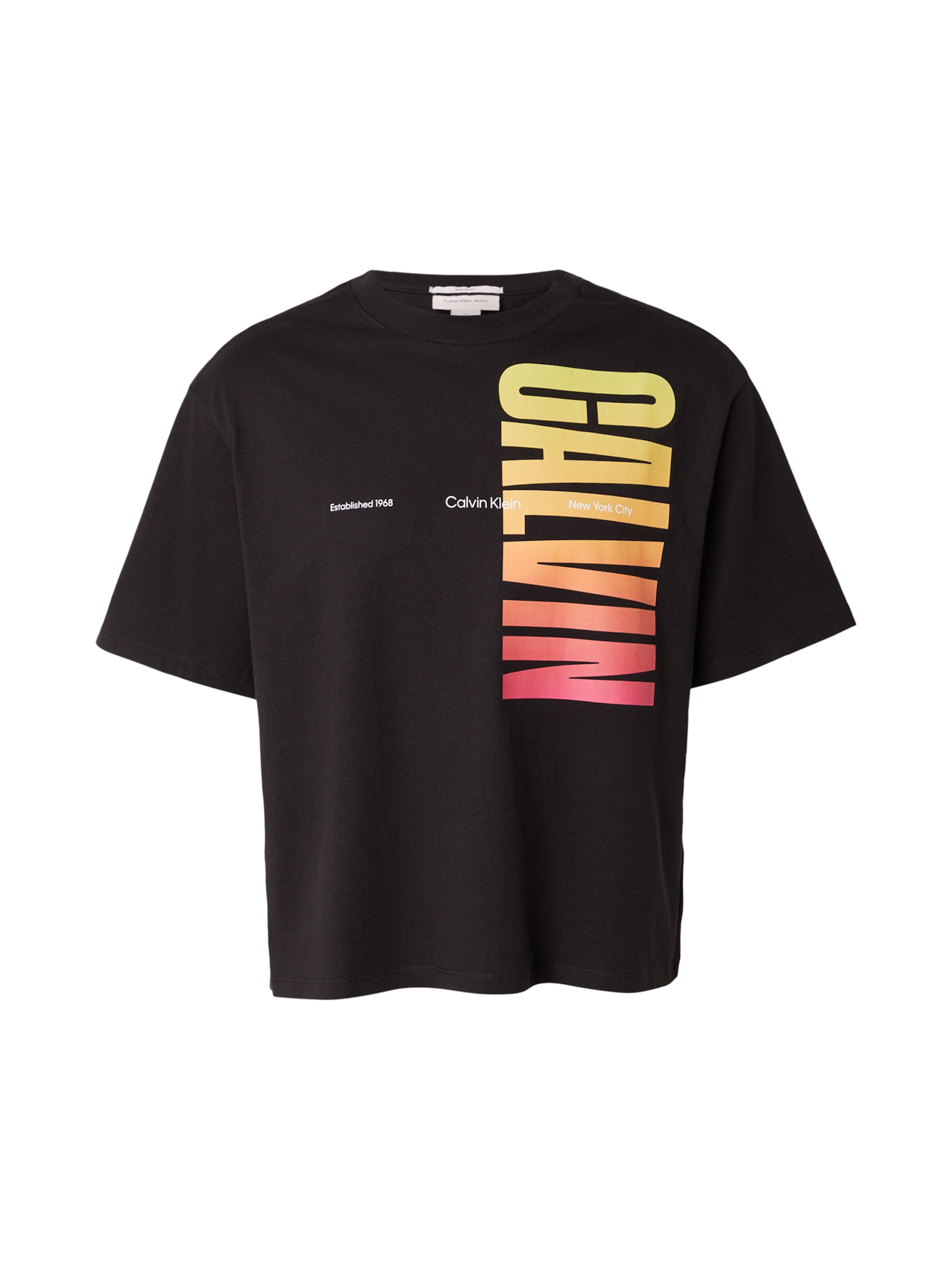 Calvin Klein Jeans T-shirt 'PRIDE' i svart: framsida