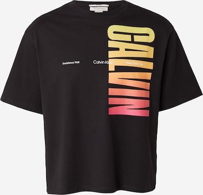XS dydžio Marškinėliai 'PRIDE' iš Calvin Klein Jeans, spalva – geltona / oranžinė / šviesiai rožinė / juoda, Prekių apžvalga