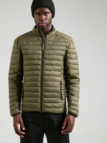 INDICODE JEANS Regular fit Between-Season Jacket 'Amare' in Green: front