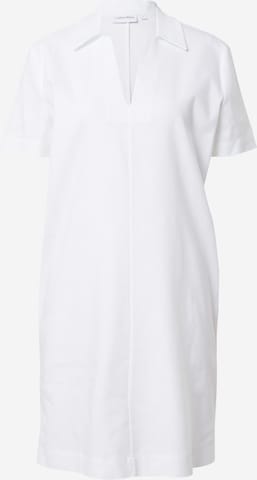 Calvin Klein - Vestido camisero en blanco: frente