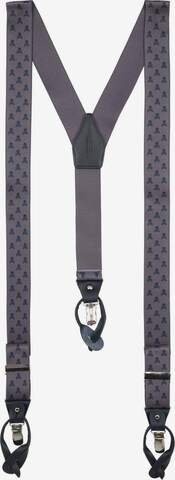 Scalpers Suspenders in Grey: front