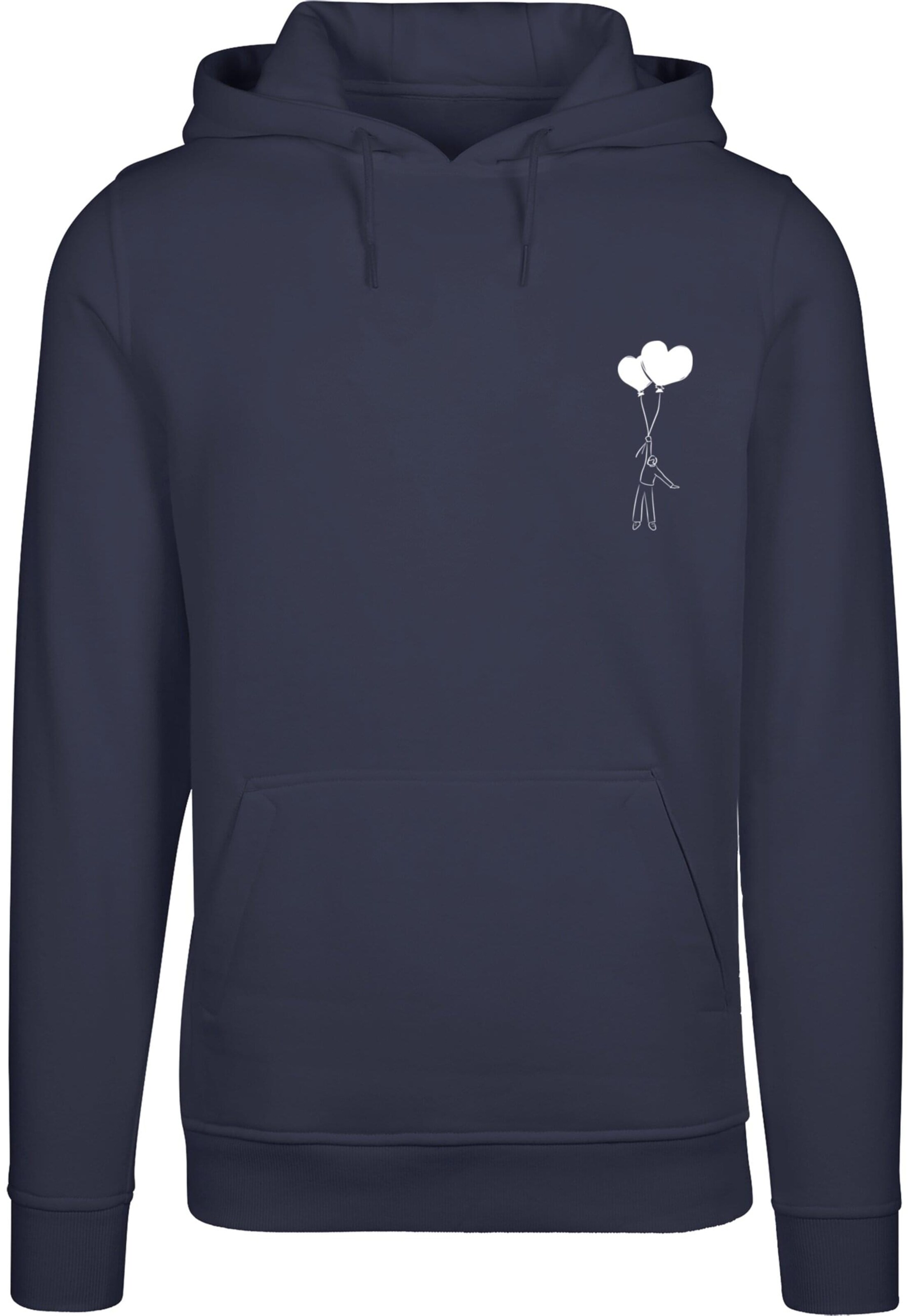 Merchcode Sweatshirt 'Love In The Air' in Blue: front