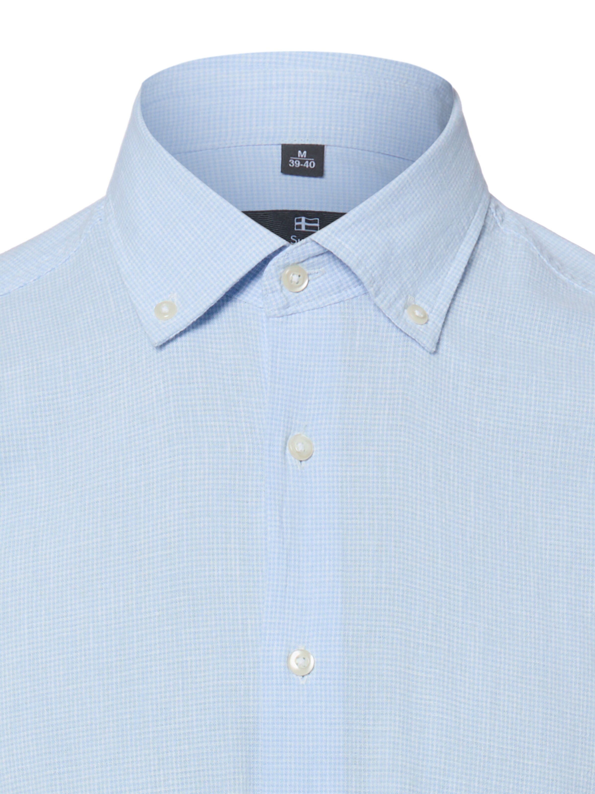 Nils Sundström Regular Fit Hemd in Blau
