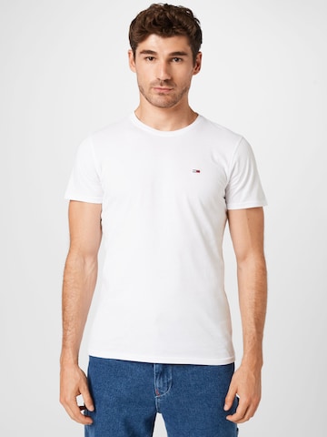 Tommy Jeans قميص بلون أبيض: الأمام