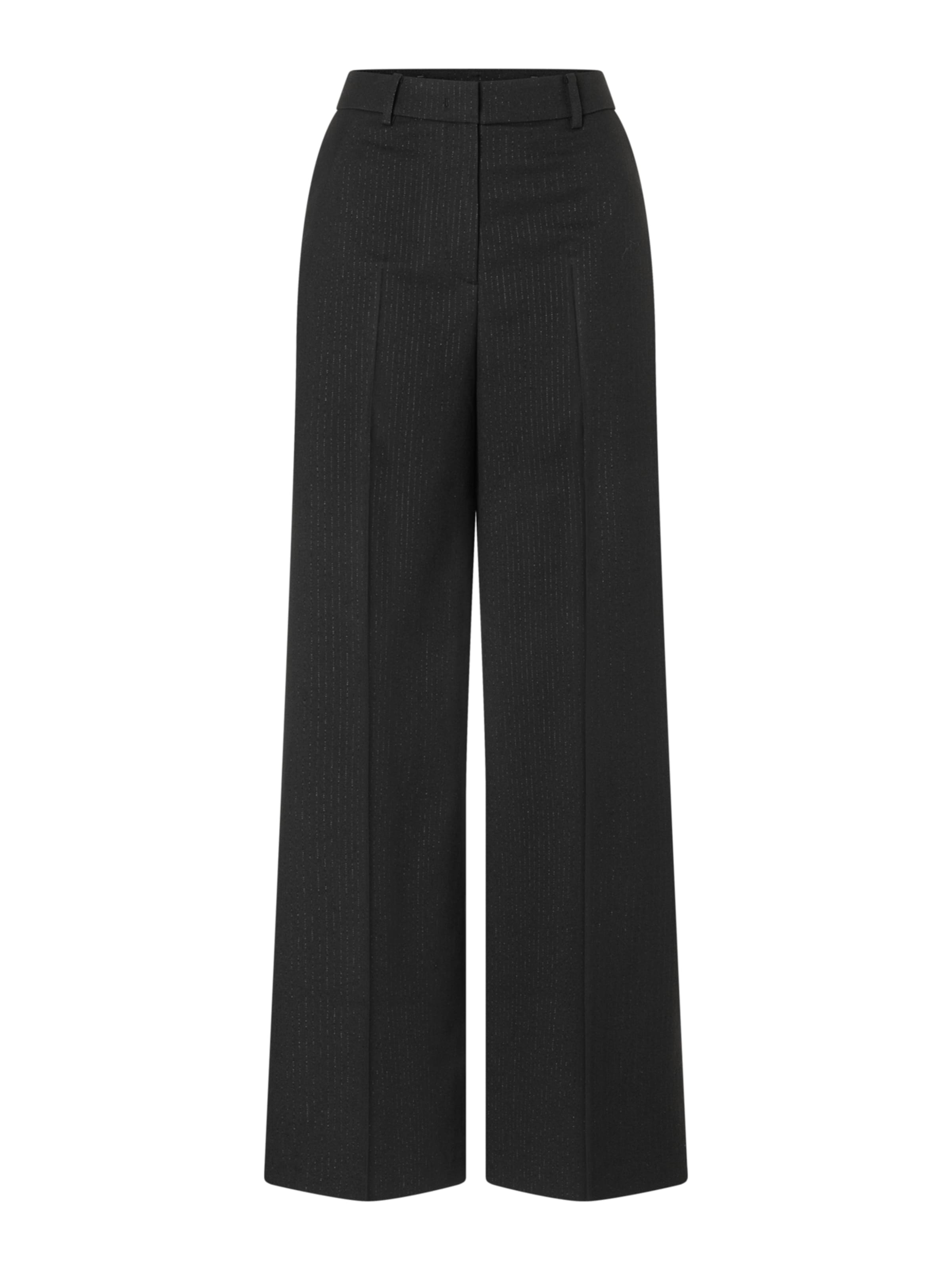 MORE & MORE Pleated Pants in Black / Silver, Item view