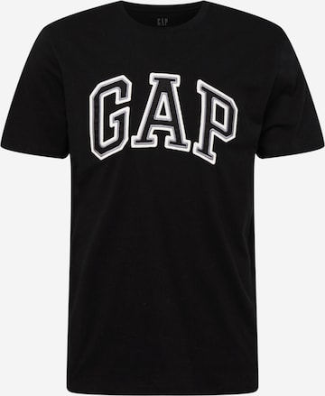 GAP - Ajuste regular Camiseta 'BAS' en negro: frente