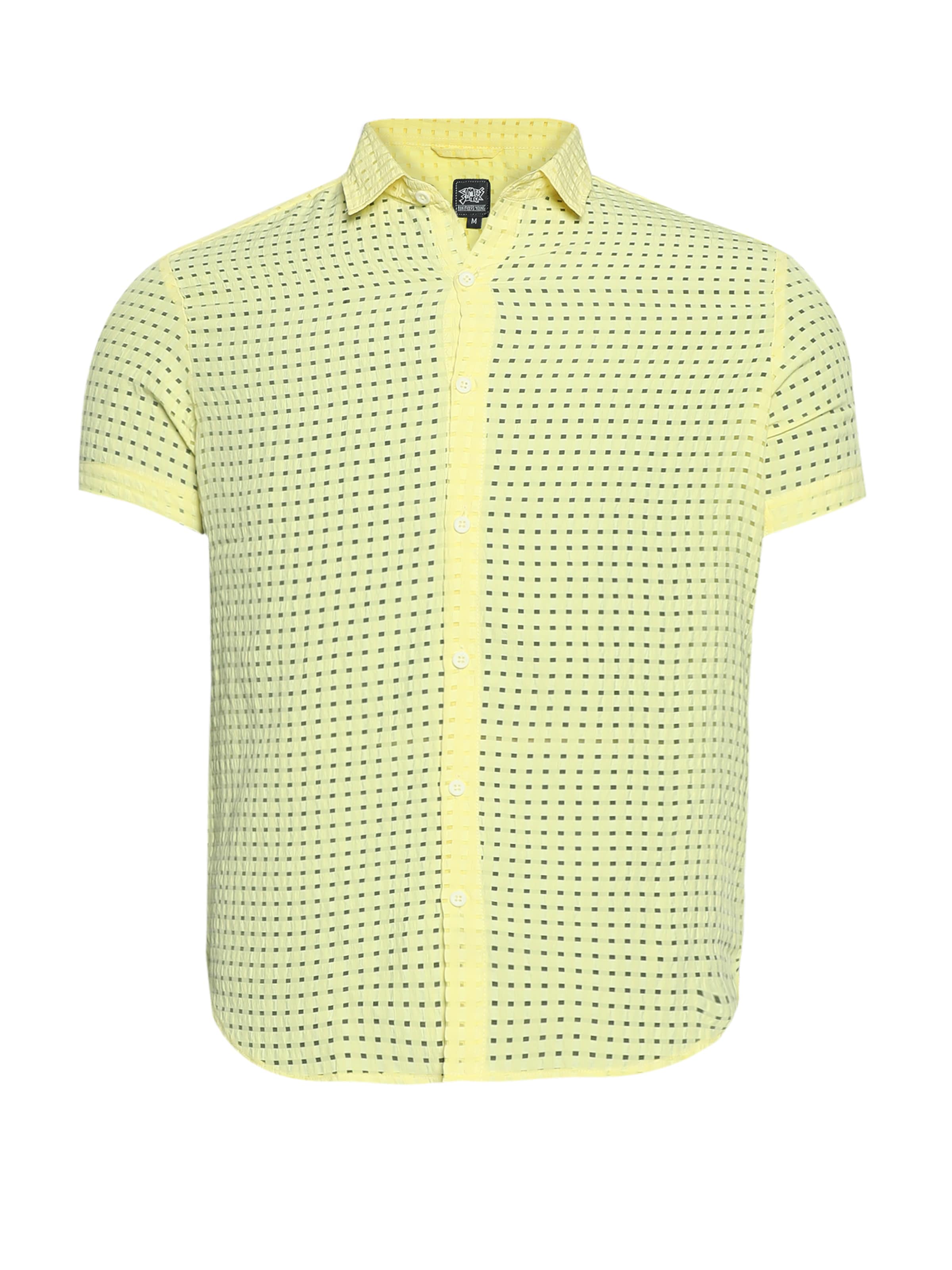 Regular fit Camicia 'Callen' di Campus Sutra in giallo: frontale