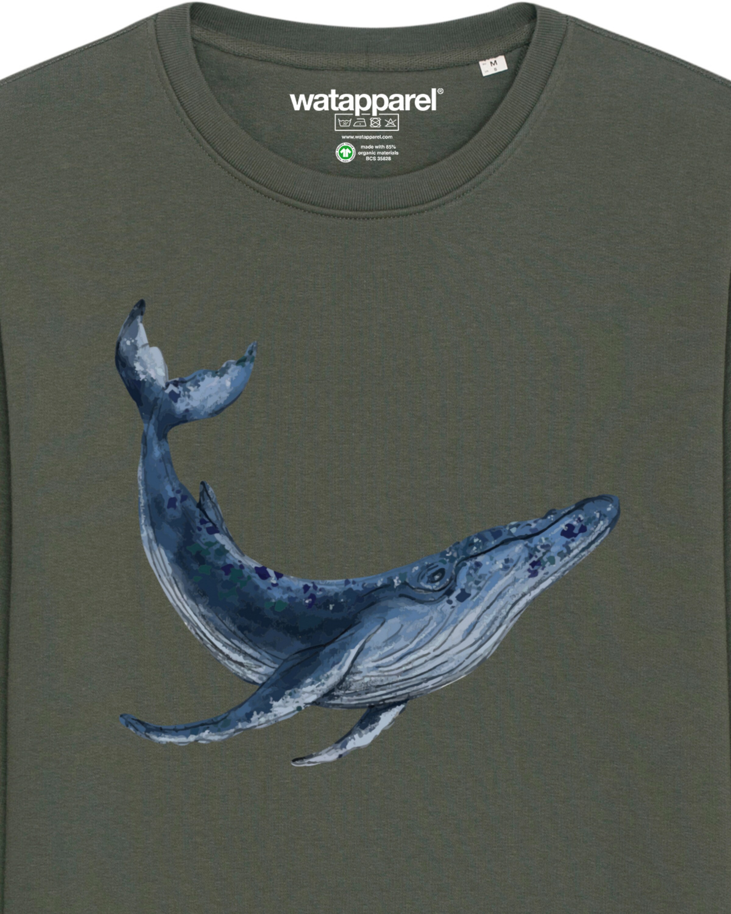 Felpa ' Wal ' di Watapparel in verde