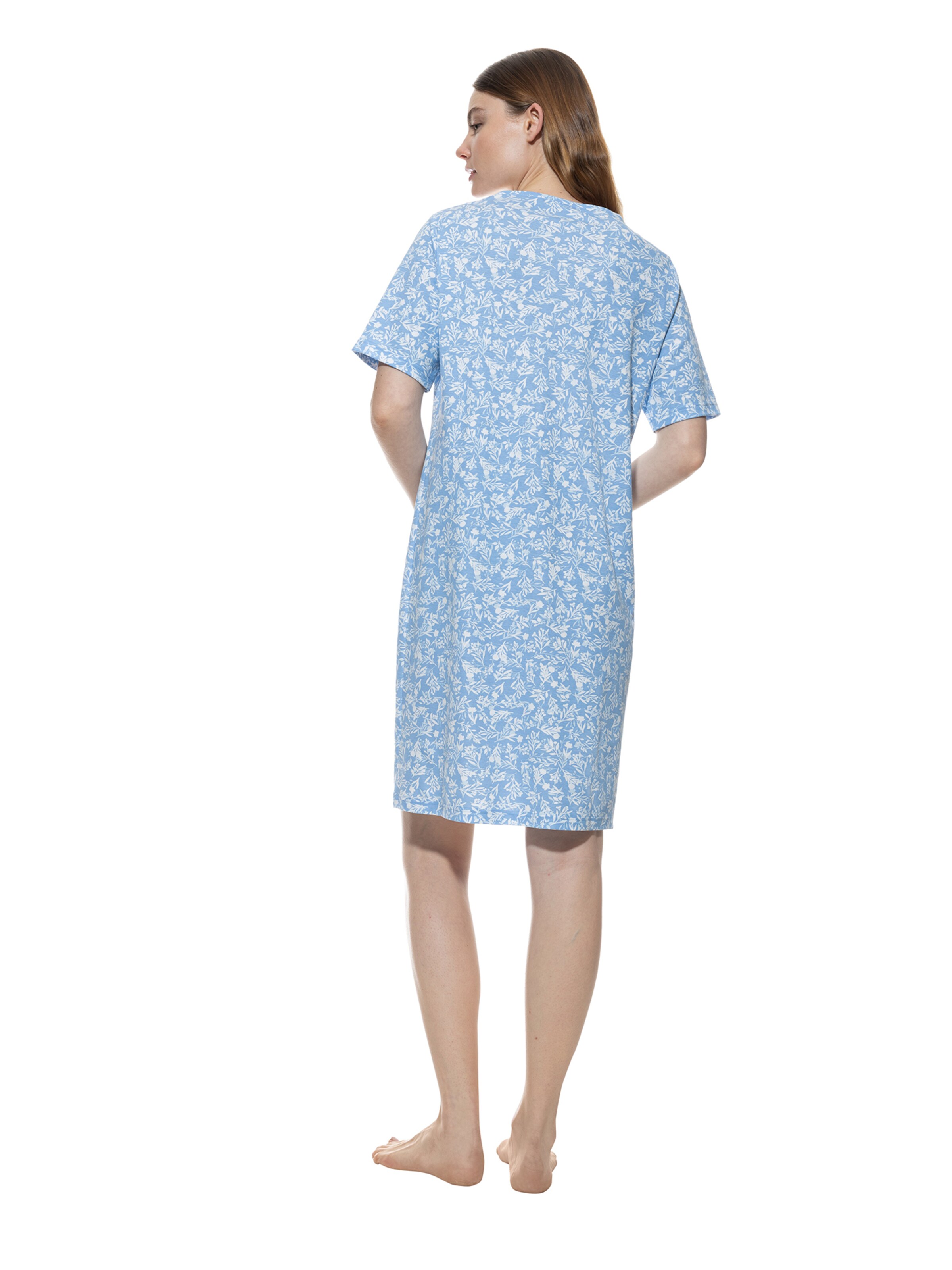 Mey Nightgown 'Flower Meadow' in Blue