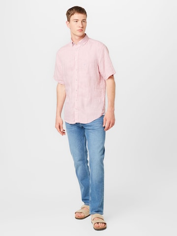 FYNCH-HATTON Regular fit Button Up Shirt in Pink