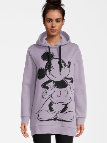 Sweat-shirt 'Mickey Mouse Retro' Course en violet : devant