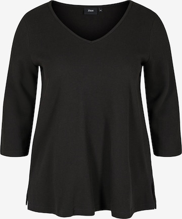 Zizzi - Blusa 'Ehanin' em preto: frente