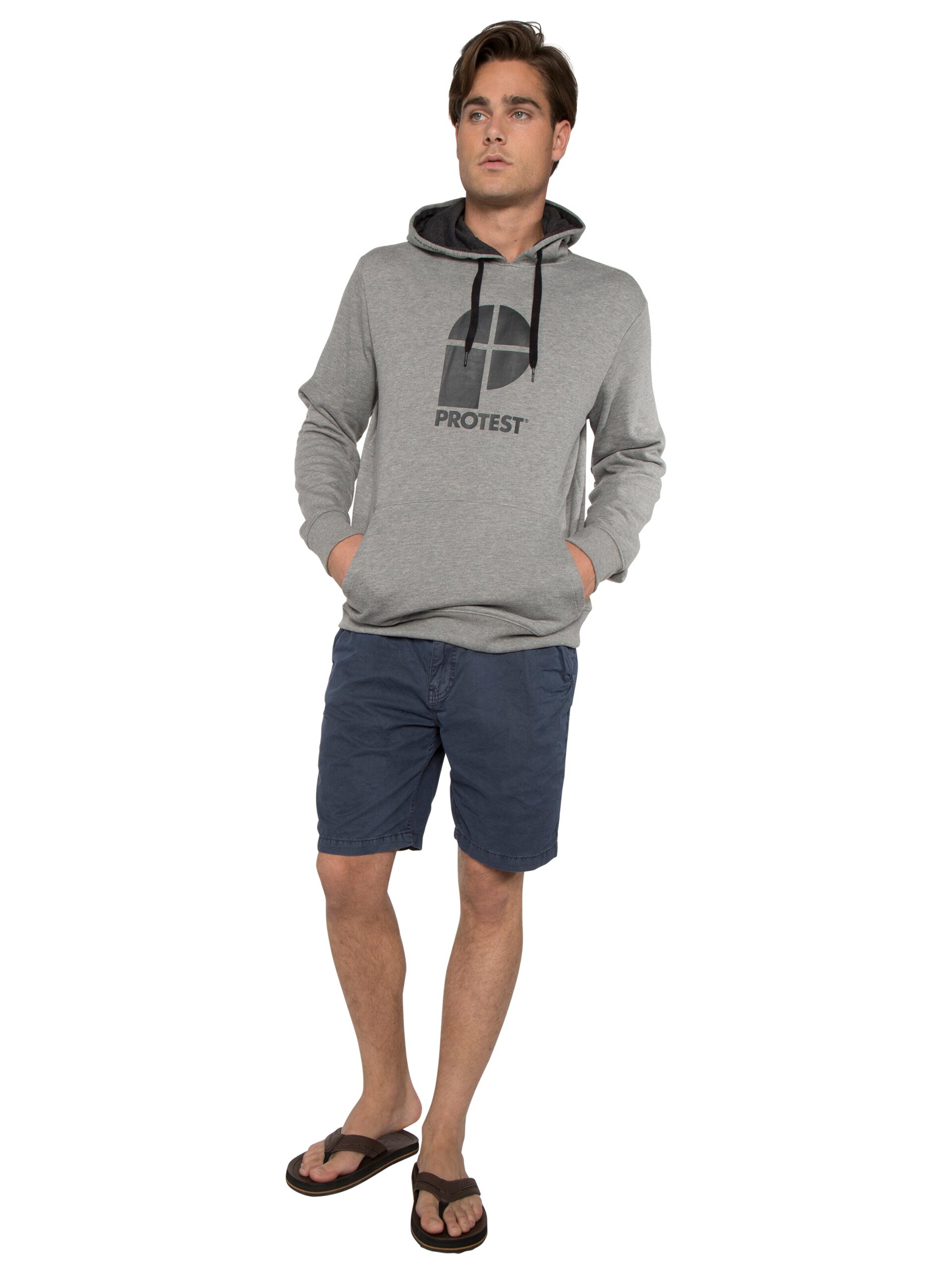 PROTEST Pullover 'CLASSIC LOGO HOODY'‌‌‌‌‌‌‌ in Grau