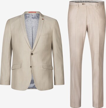 ROY ROBSON Slimfit Modischer Anzug Im Slim Fit in Beige: predná strana