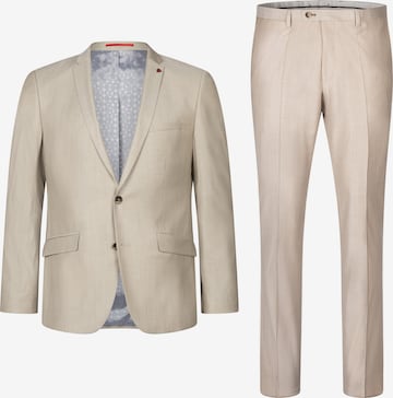 ROY ROBSON Slimfit Modischer Anzug Im Slim Fit in Beige: predná strana